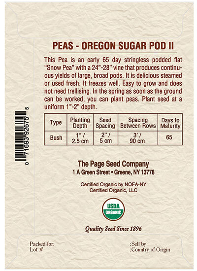 Pea Oregon Sugar Pod II