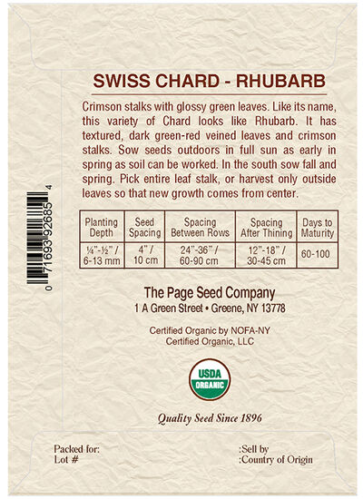 Swiss Chard Rhubarb