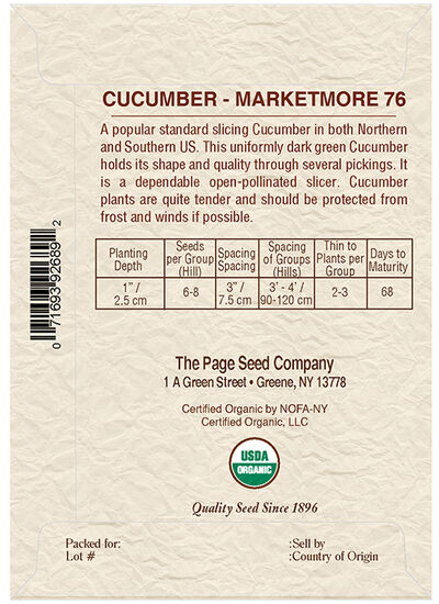 Cucumber Marketmore 76