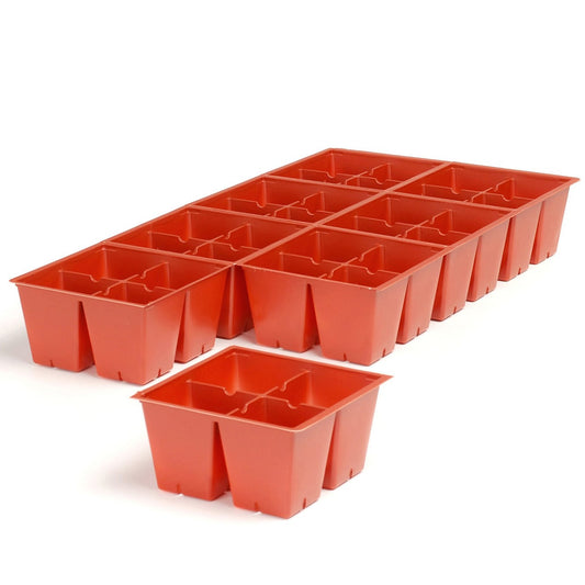 Landmark Plastic® Thermoformed T Series 804 True Insert Pack - #T804 - 804 - 32 Cells - (8) 4 Packs - Black - 2.24in W x 2.28in L Cell - 6.1 fl oz - 11 cu in - 10in W x 20in L x 2.61in D