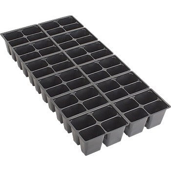 The HC Companies® Dillen® T1204 True Insert - 20in L x 10in W x 2.5in H - Black - Max Liquid Volume: 13.5oz