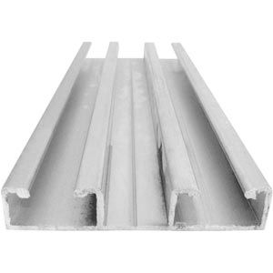 Aluminum Double U-Channel - 8' Long