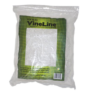 Enrejado de red de plástico para jardín VineLine de 5' x 15' (BLANCO)