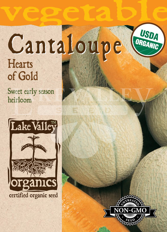 Organic Cantaloupe Hearts Of Gold Heirloom