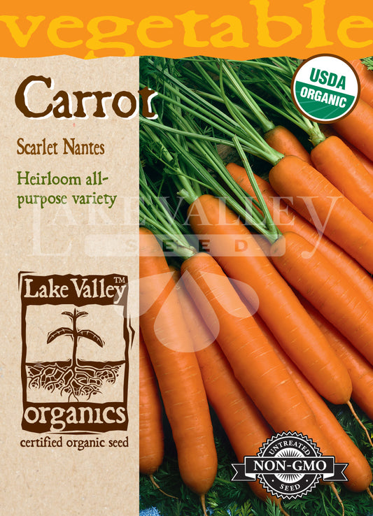 Organic Carrot Scarlet Nantes Heirloom