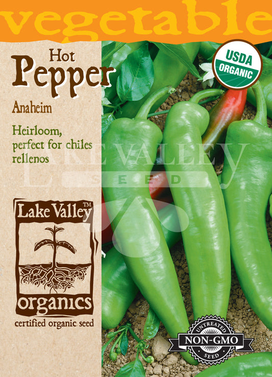 Organic Pepper Hot Anaheim Heirloom
