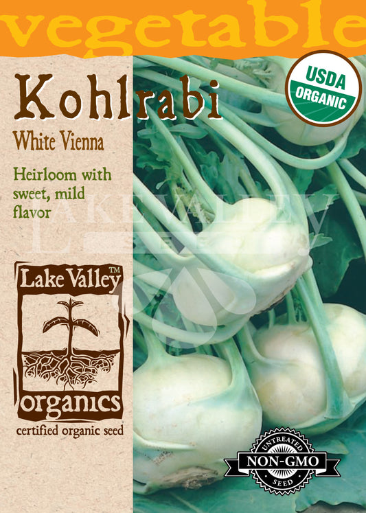 Organic Kohlrabi White Vienna Heirloom