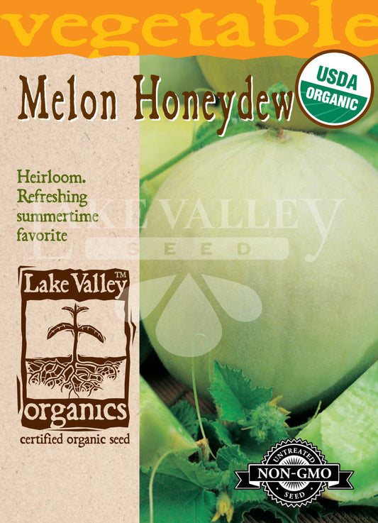 Organic Melon Honeydew Green Flesh Heirloom
