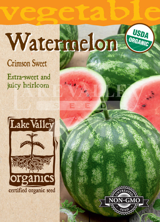 Organic Watermelon Crimson Sweet Heirloom