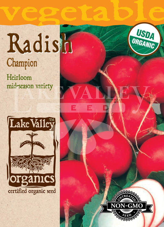 Organic Radish Champion Heirloom