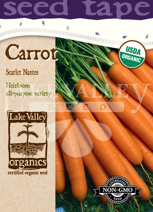 Seed Tape ­ Organic Carrot Scarlet Nantes