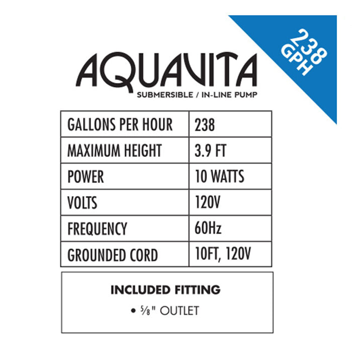 AquaVita 238 Water Pump