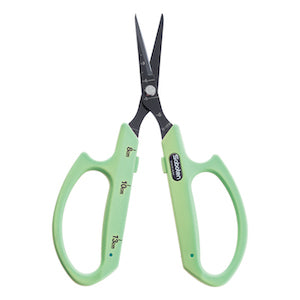 Saboten Fluorine Coated Angled Blade Trimming Scissors - Green (PT-2)