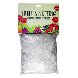 Trellis Netting White 6" Squares