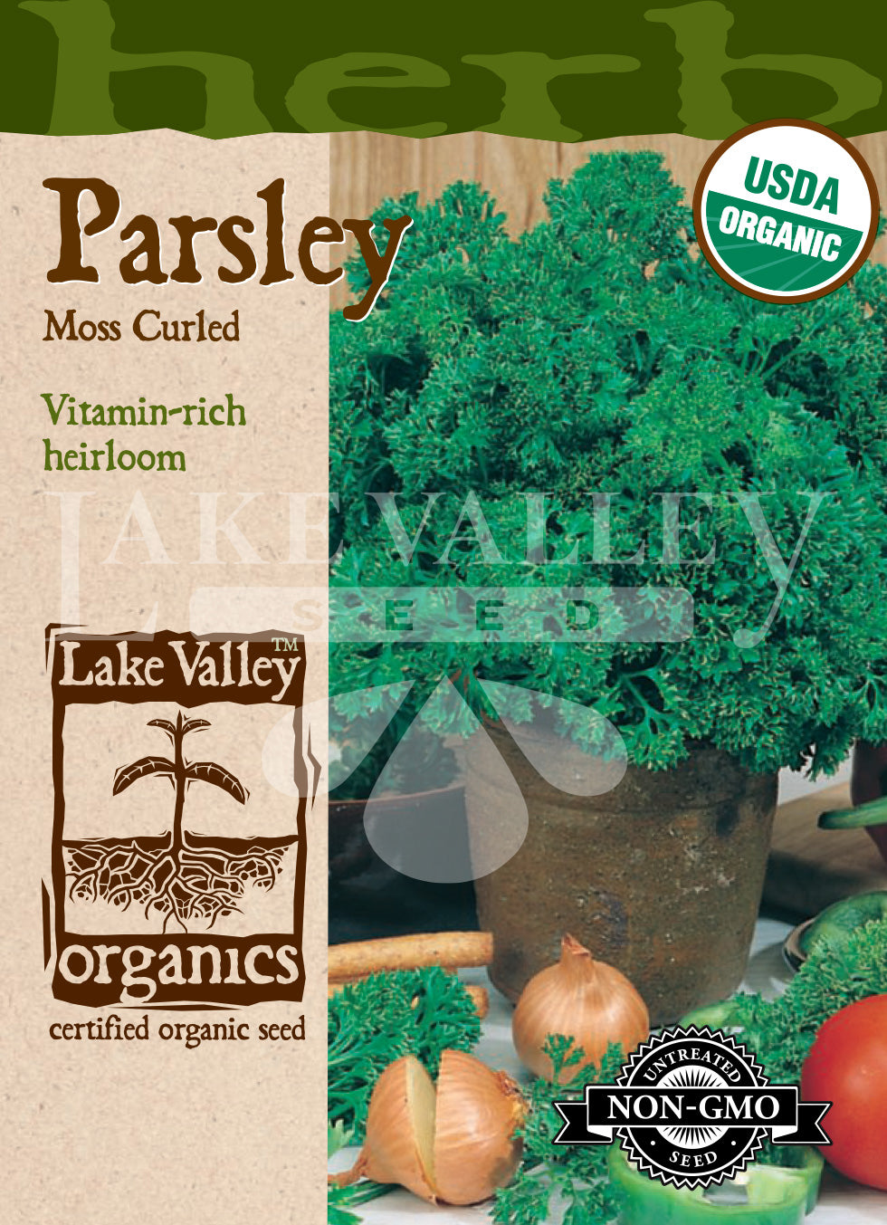 Organic Parsley Moss Curled Heirloom