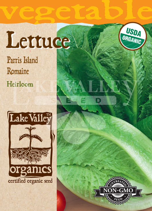 Organic Lettuce Romaine Parris Island Heirloom