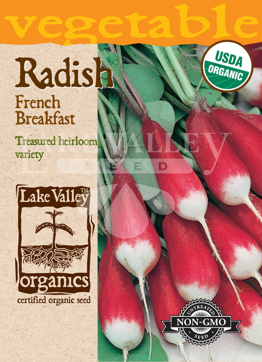 Organic Radish French Breakfast Heirloom