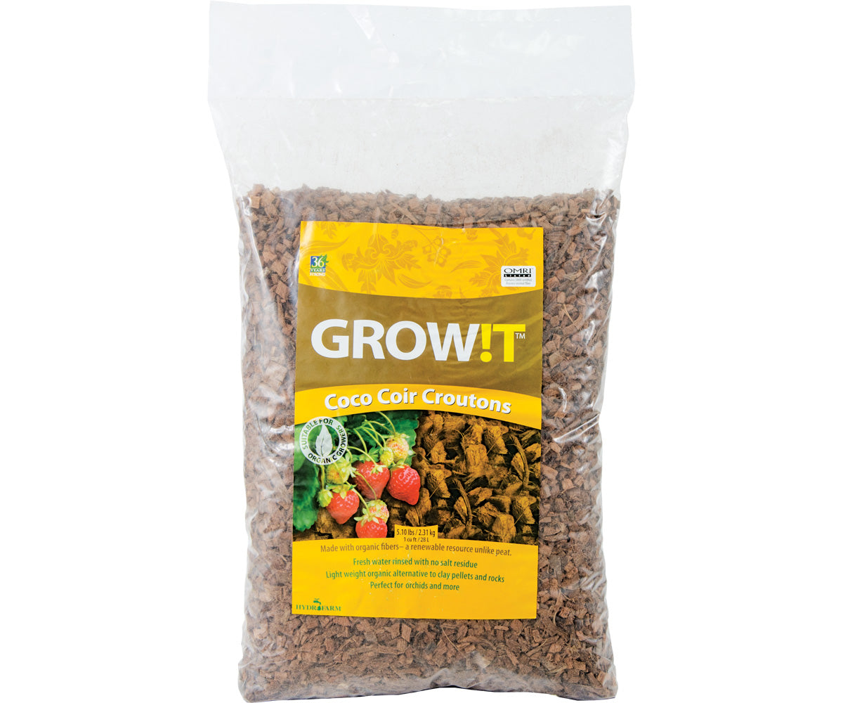 GROW!T Crutones de Coco, bolsa de 28 L