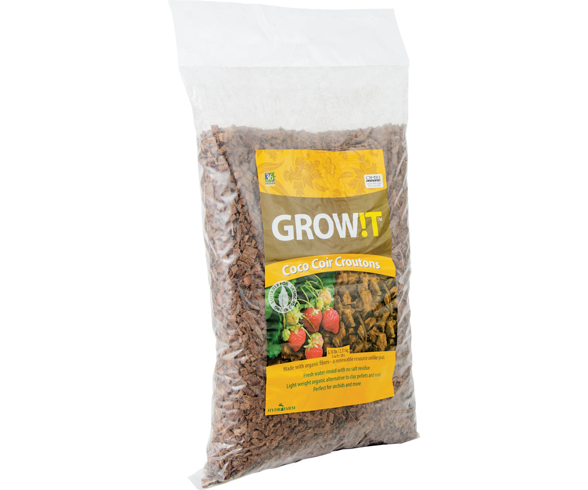 GROW!T Crutones de Coco, bolsa de 28 L