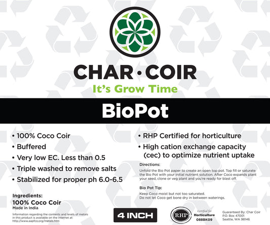 Char Coir BioPot