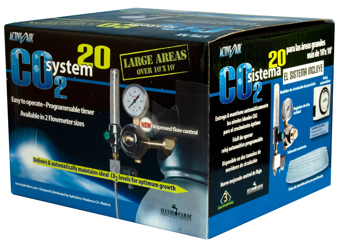 Active Air CO2 System with Timer, 1-20 cubic ft per hour