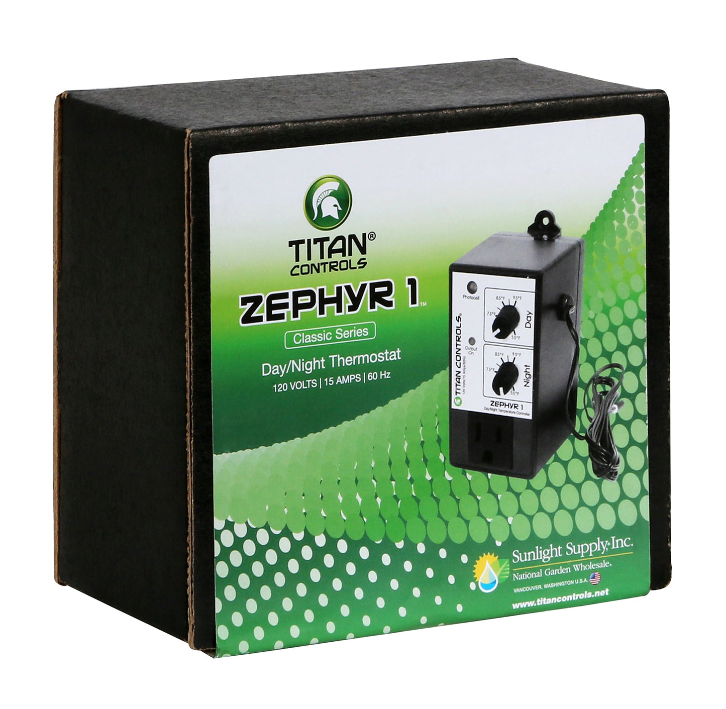 Titan Controls® Zephyr™ 1 - Controlador de temperatura día/noche