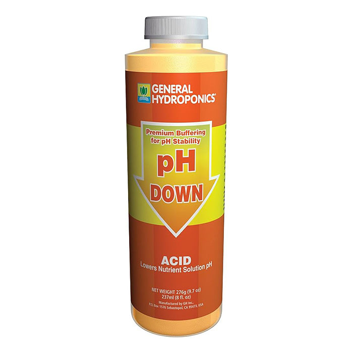 General Hydroponics pH Down Líquido Cuarto de galón