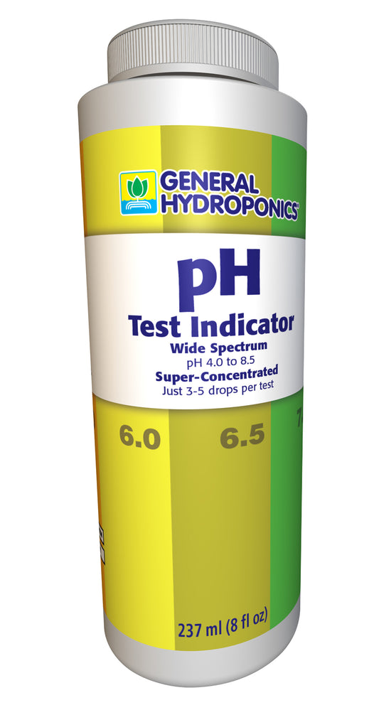 Indicador de prueba de pH de hidroponía general 8 oz