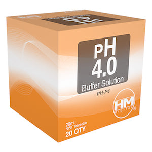 HM Digital pH 4.0 Buffer Solution, 20 ml sachet