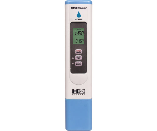 HM Digital COM-80 EC/TDS/Temp probador hidráulico impermeable