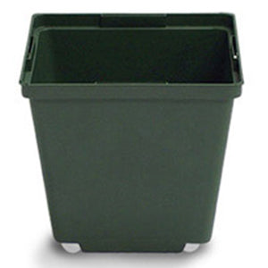 Square Tag Locator Thinwall Pot - 4", Green