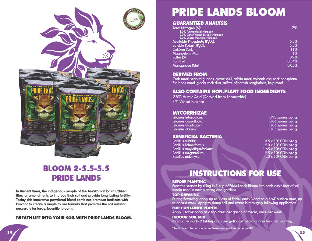 Green Gro Pride Lands Bloom