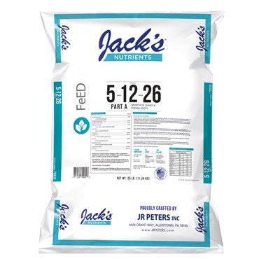 Jack's® Nutrients 5-12-26 Part A Fertilizer - 25lb