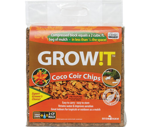 Chips de fibra de coco GROW!T, bloque