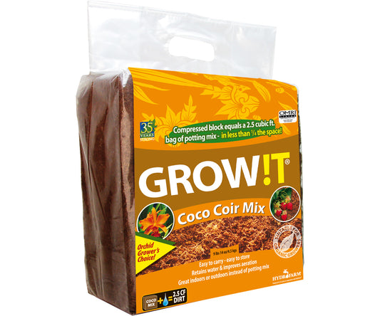 GROW!T Bloque de fibra de coco orgánico,