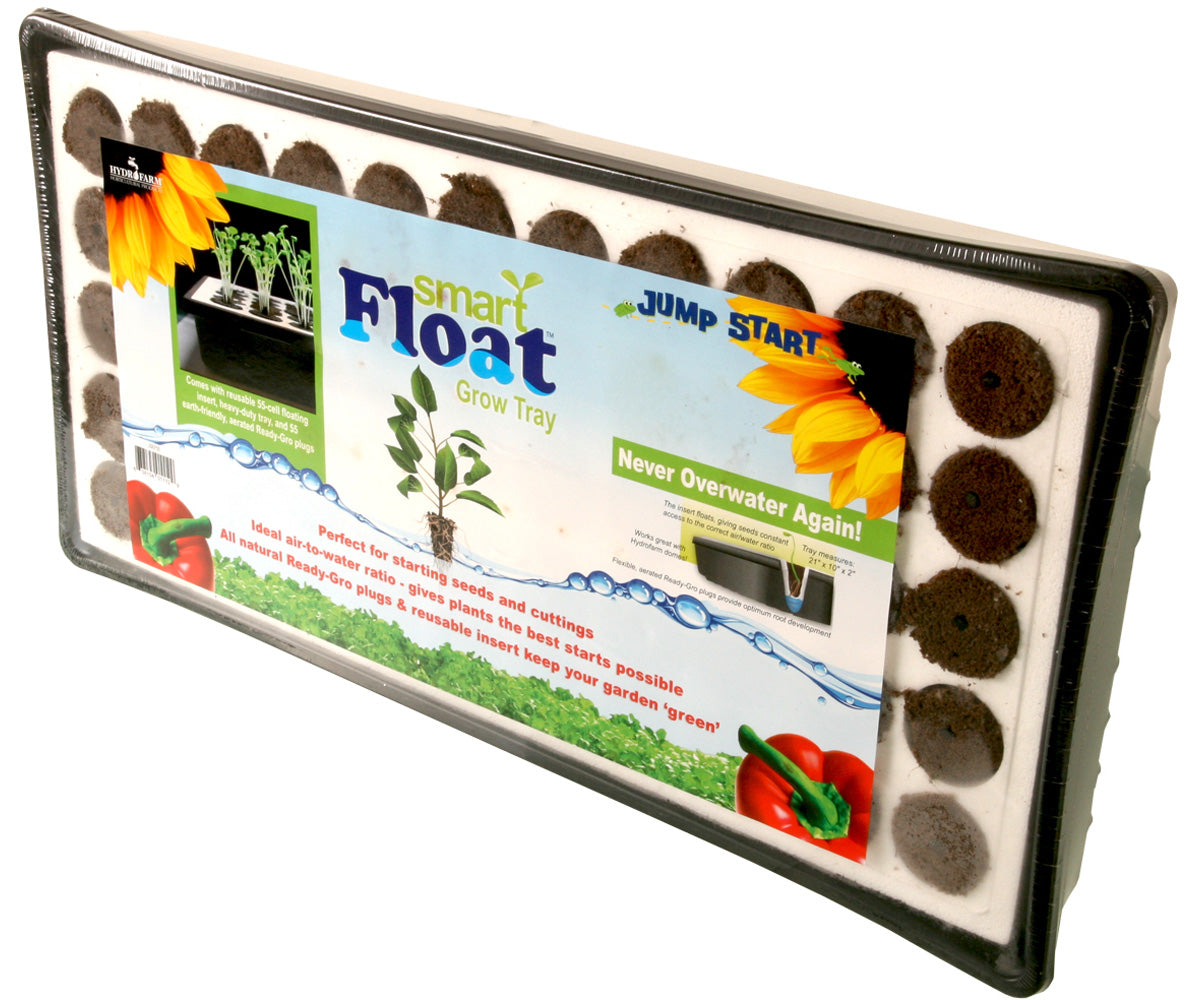 Bandeja de cultivo Jump Start Smart Float de 55 celdas con tapones