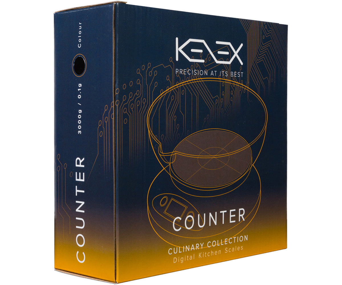 Báscula de mesa y mostrador Kenex, 3000 g de capacidad x 0,1 g de precisión