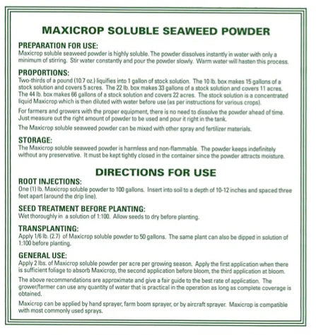 Maxicrop Soluble Seaweed Powder 5 lbs