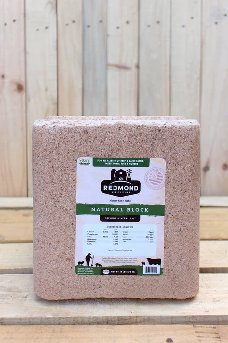 Redmond Natural Salt Blocks - 44 lb Block