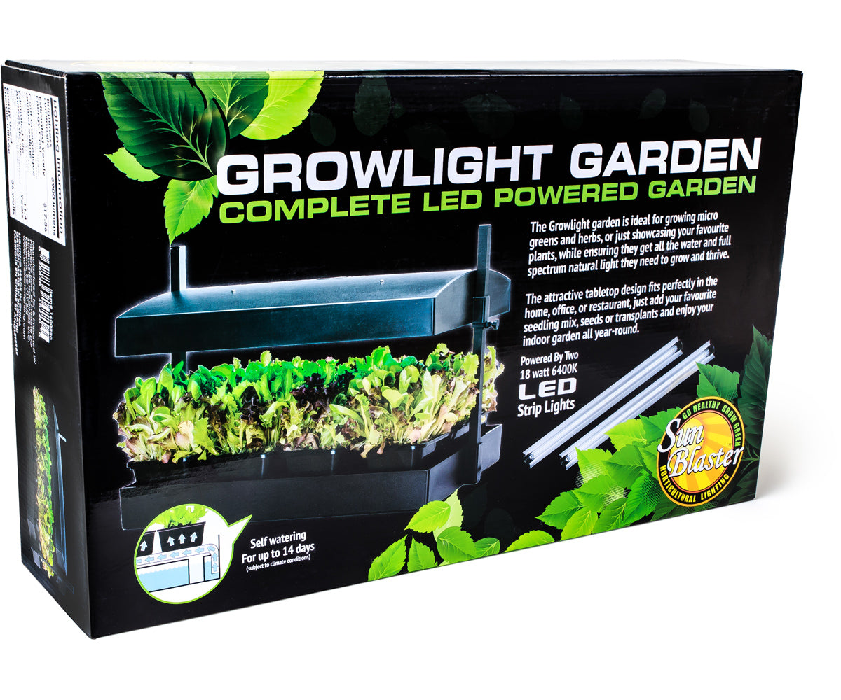 Luz LED de cultivo SunBlaster para jardín | Negro |