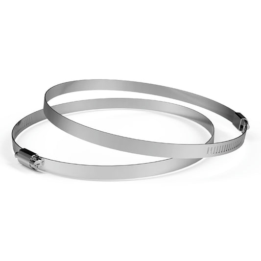 AC INFINITY Stainless Steel Duct Clamps, 8-Inch, Two Pack