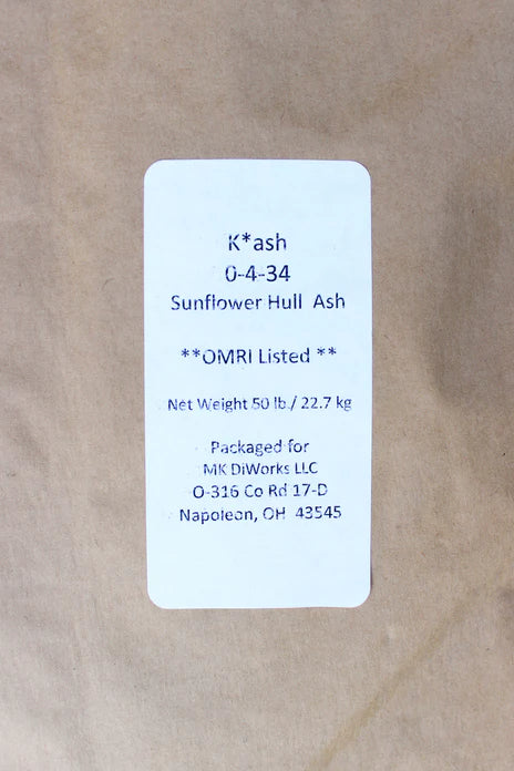 Sunflower Hull Ash (0-4-34) | 5lb Bag |