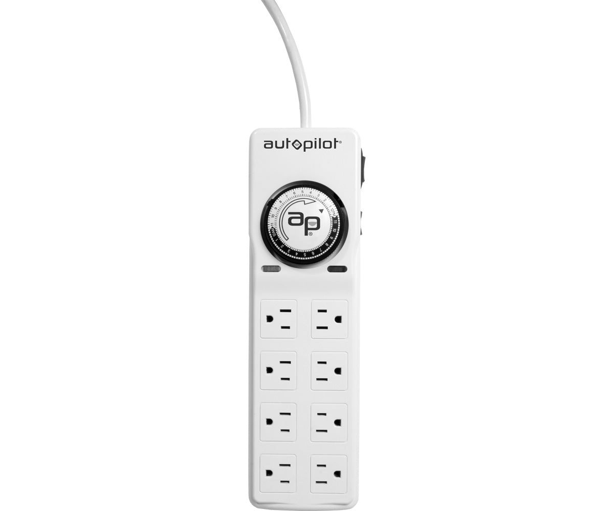 Autopilot Surge Protector / Power Strip with 8 outlets & timer