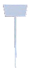 BWI Marker Label Stake - 4.5" White