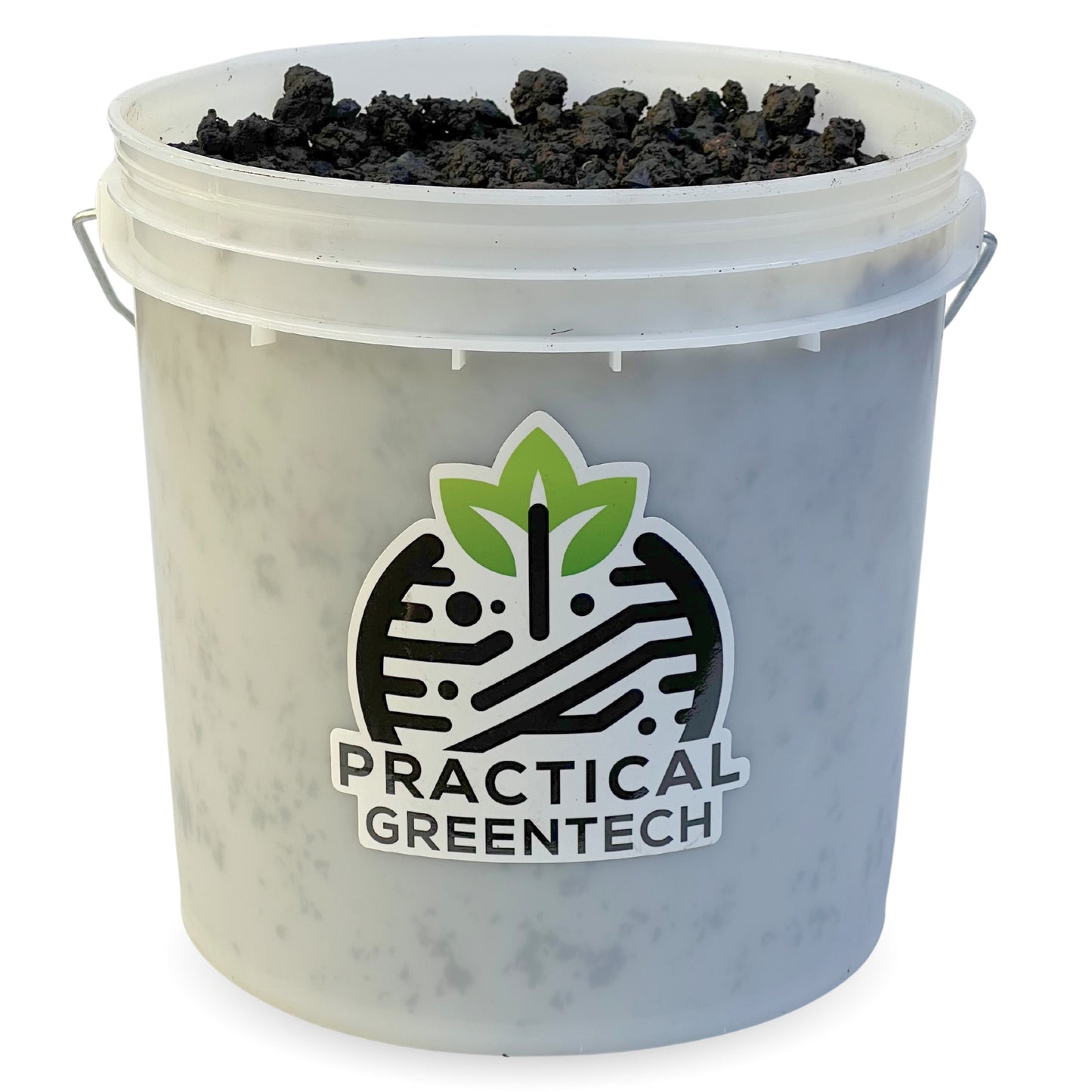 1:1 Inoculated Biochar & Worm Casting Blend - 2 Gallon Bucket - Practical Greentech