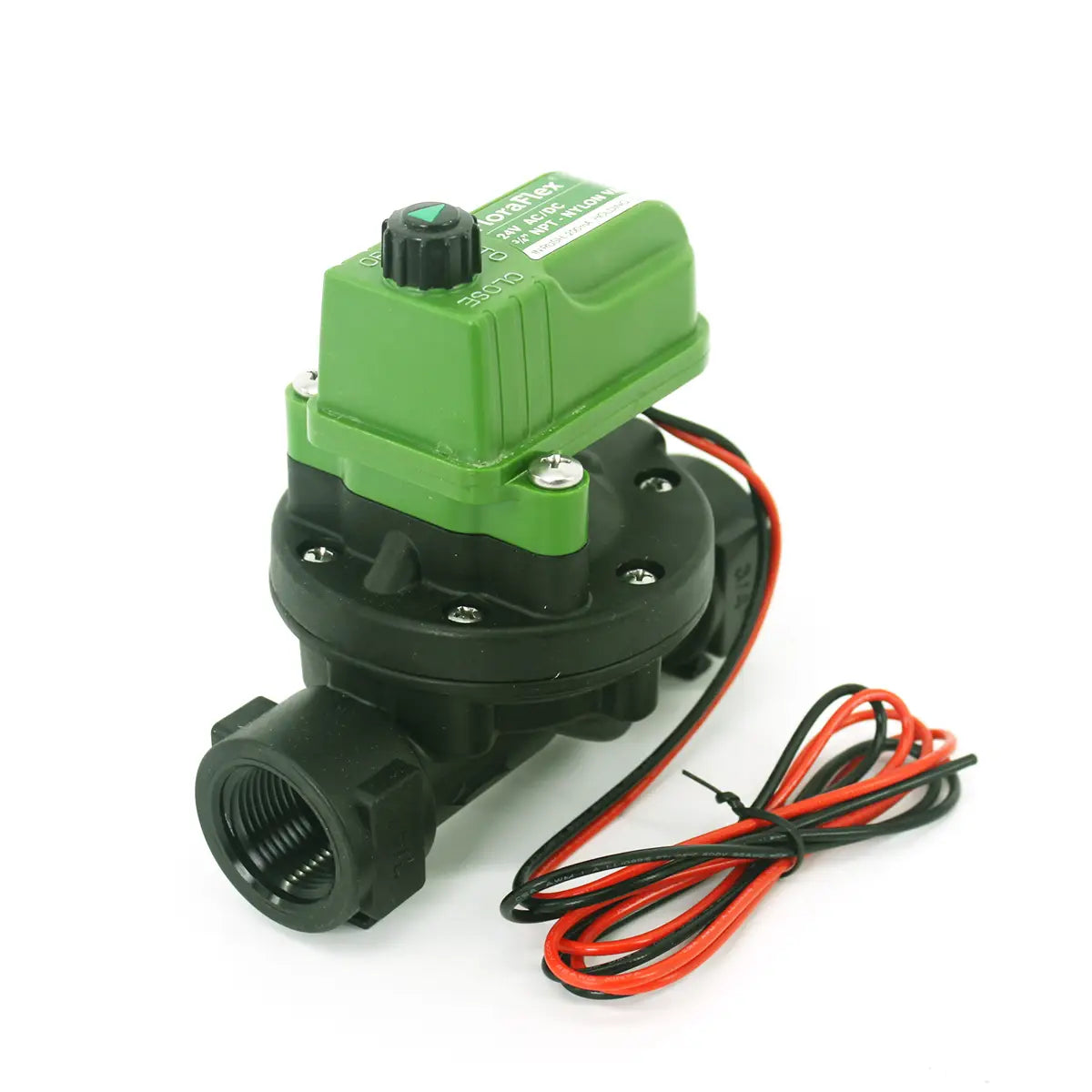 FloraFlex 3/4" NYLON VALVE | 24V AC/DC ELECTRIC IRRIGATION CONTROL VALVE