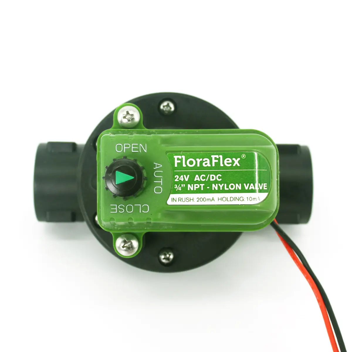 FloraFlex 3/4" NYLON VALVE | 24V AC/DC ELECTRIC IRRIGATION CONTROL VALVE