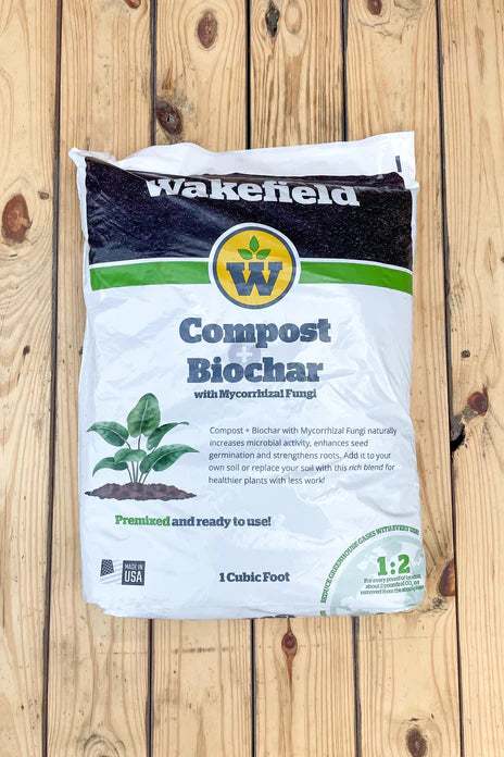 Wakefield BioChar y mezcla de compost - 1 cu. bolsa de pies